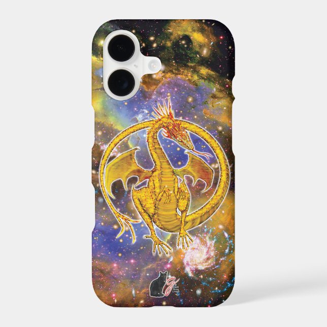 Topaz Cosmic Dragon Case-Mate iPhone Case (Verso)