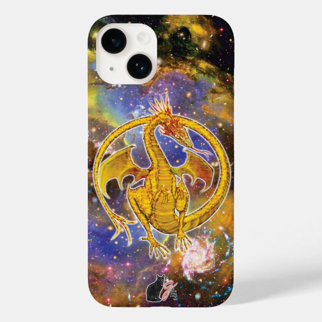 Topaz Cosmic Dragon Case-Mate iPhone Case (Back)