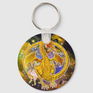 Topaz Cosmic Dragon Keychain