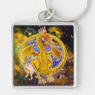 Topaz Cosmic Dragon  Keychain