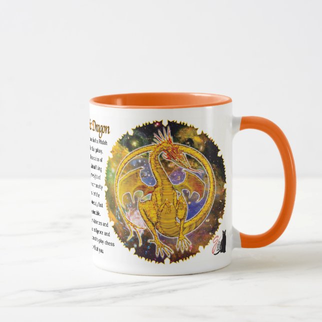 Topaz Cosmic Dragon Mug (Right)