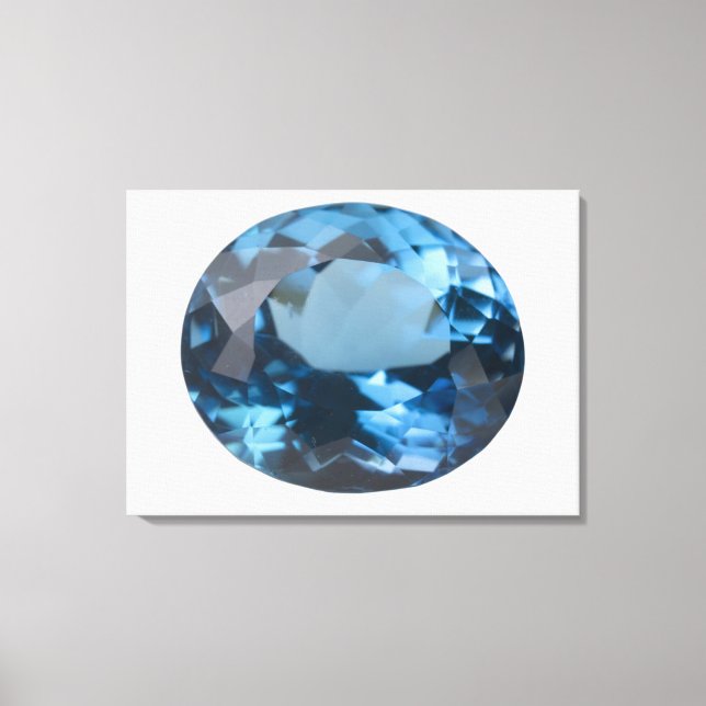 Topaz gem canvas print (Front)