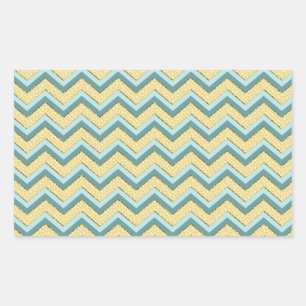 Topaz Glitter Chevron Pattern Sticker