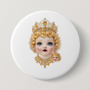 Topaze Kewpie Fan Badge Large 3 Inch Round Button