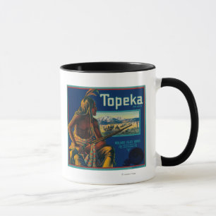 Topeka Brand Citrus Crate Label Mug