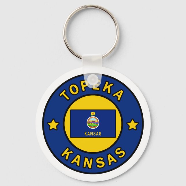 Topeka Kansas Keychain (Front)