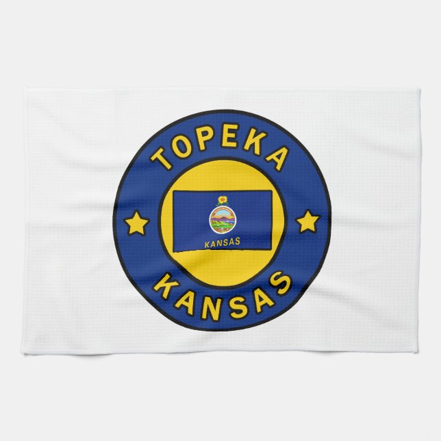 Topeka Kansas Kitchen Towel (Horizontal)