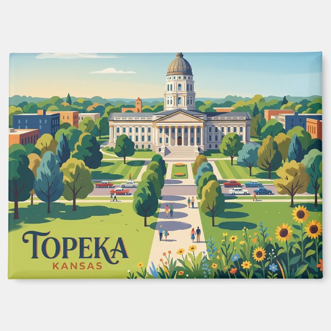 Topeka Kansas Magnet (Front)