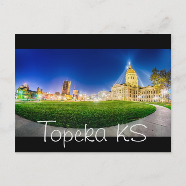 Topeka Kansas skyline Postcard (Front)