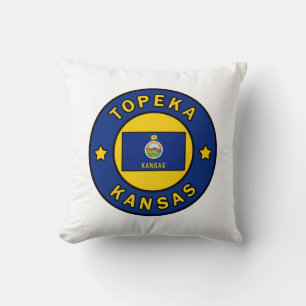 Topeka Kansas Throw Pillow
