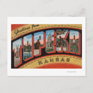 Topeka, KansasLarge Letter ScenesTopeka, KA Postcard
