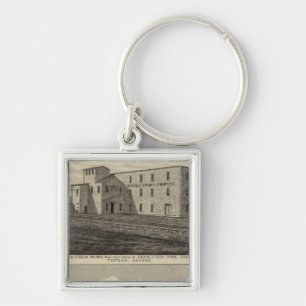 Topeka Starch Worksand Residence of DM Howard Keychain