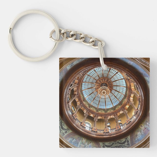 Topeka State Capitol dome Keychain (Front)