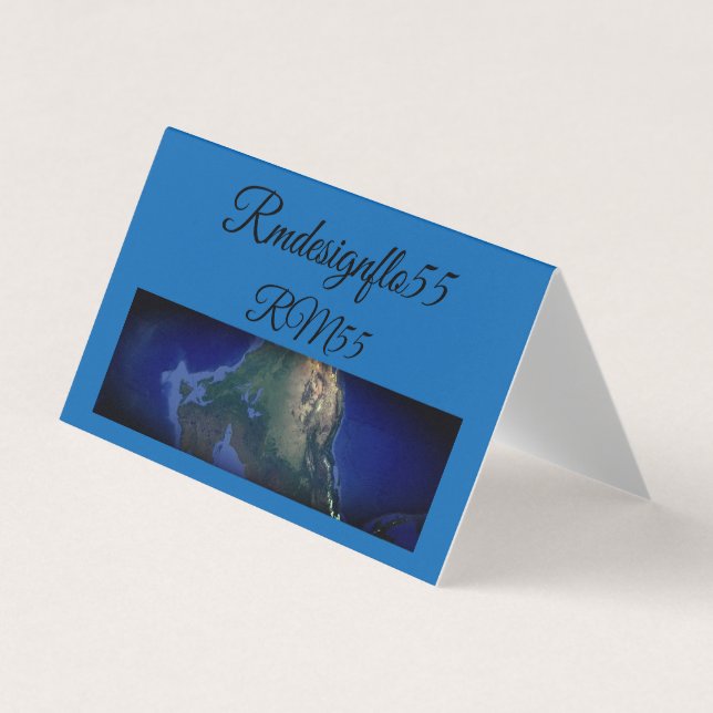 TOPFlow Premium worldmap Business Card (Front)