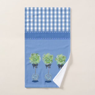 Topiary Blue and White Ginger Jars Jar Hand Towel