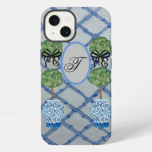 Topiary Blue Ginger Jars Jar  Mat   iPhone 13 Case
