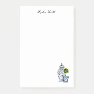 Topiary, Blue & white pottery  Post-it Notes