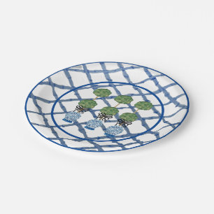 Topiary Chinoiserie Ginger Jar Paper Plate