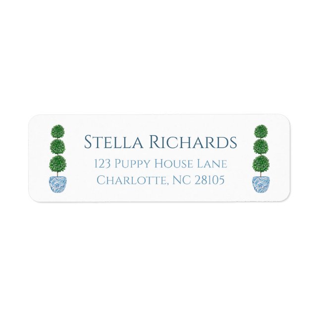 Topiary classic preppy grandmillenial address  (Devant)