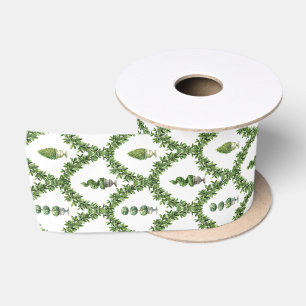Topiary Tree Garden Trellis Satin Ribbon