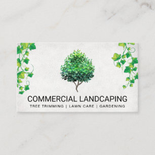 Topiary Tree   Hanging Vines Business Card