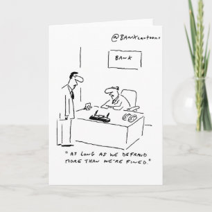Topical Banking Greetings Card