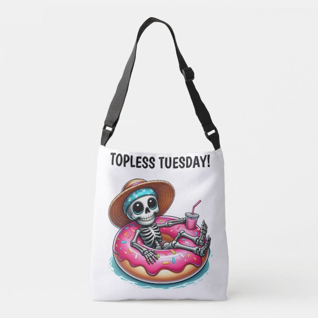 TOPLESS TUESDAY SKELETON CROSSBODY BAG (Back)