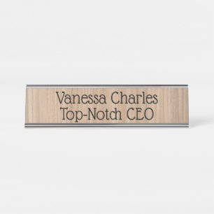 Topnotch Personalized Desktop Nameplate
