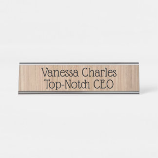 Topnotch Personalized Desktop Nameplate