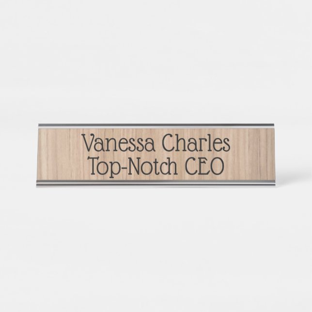 Topnotch Personalized Desktop Nameplate (Front)