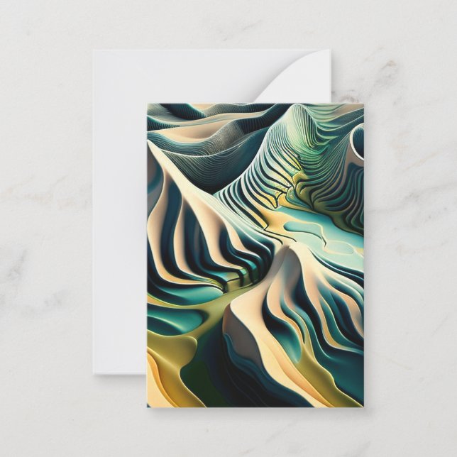 Topographic Currents Card (Front)