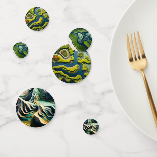 Topographic Currents Confetti (Group)