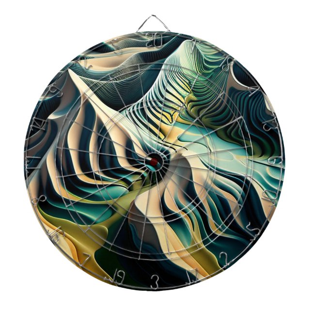 Topographic Currents Dartboard (Front)