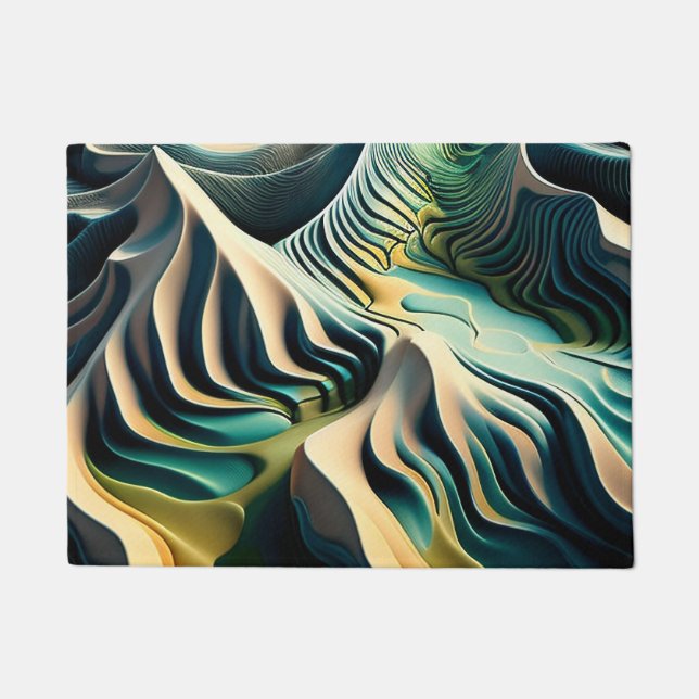Topographic Currents Doormat (Front)