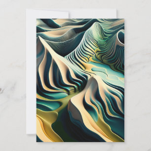 Topographic Currents Holiday Card