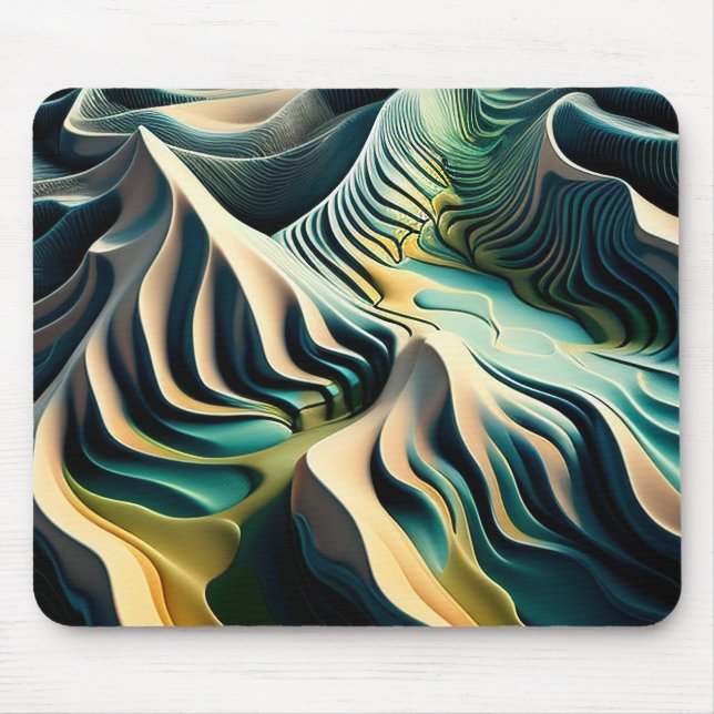 Topographic Currents Mouse Pad (Front)