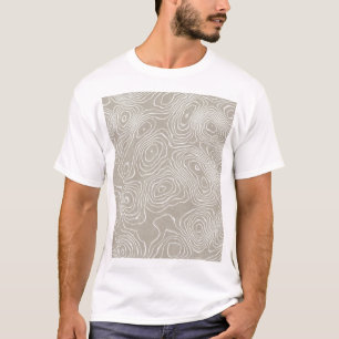 Topographic Earth Lines: Organic Map T-Shirt