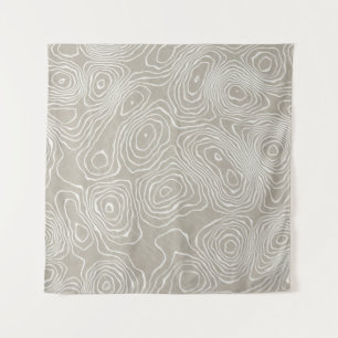 Topographic Earth Lines: Organic Map Tapestry