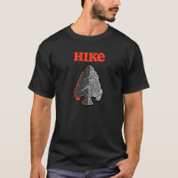 Topographic Lines Arrowhead Hiking Graphic Retro  