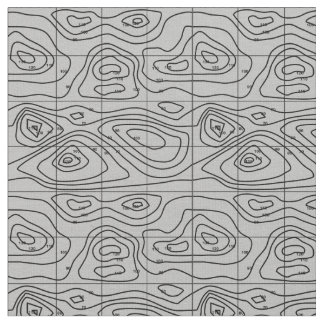 topographic map grey fabric