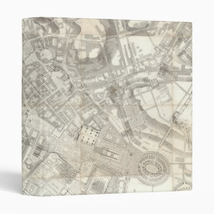 Topographic Map of Ancient Rome, Italy Binder