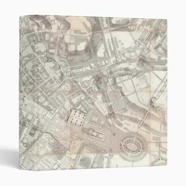 Topographic Map of Ancient Rome, Italy Binder (Front/Spine)