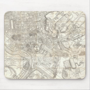 Topographic Map of Ancient Rome, Italy Mouse Pad