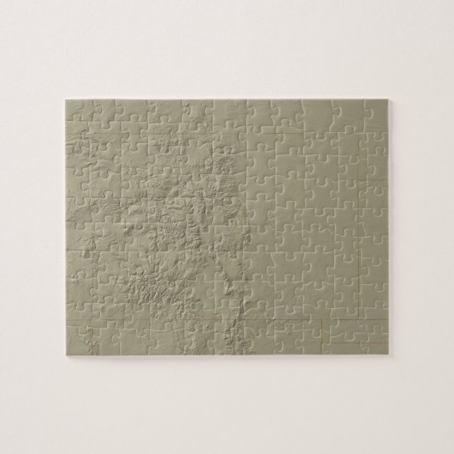 Topographic Map of Colorado Jigsaw Puzzle (Horizontal)