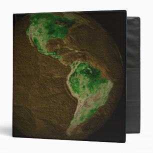 Topographic Map of Earth Binder