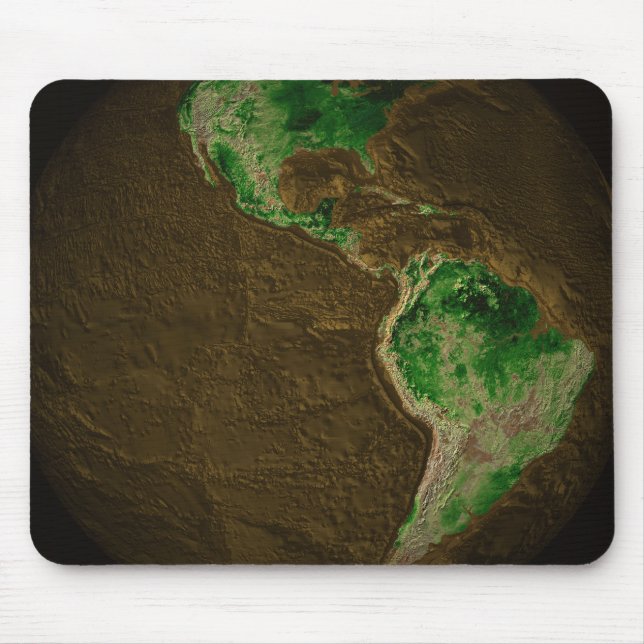 Topographic Map of Earth Mouse Pad (Front)