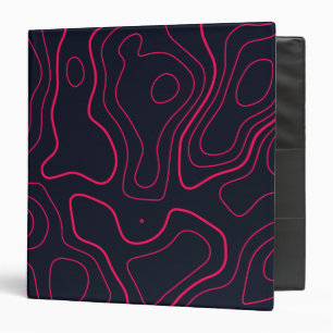 Topographic Map Pattern Binder