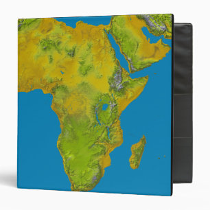 Topographic view of Africa Binder