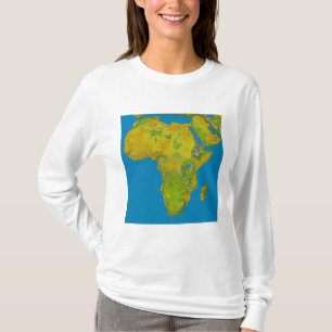 Topographic view of Africa T-Shirt