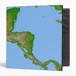 Topographic view of Central America Binder